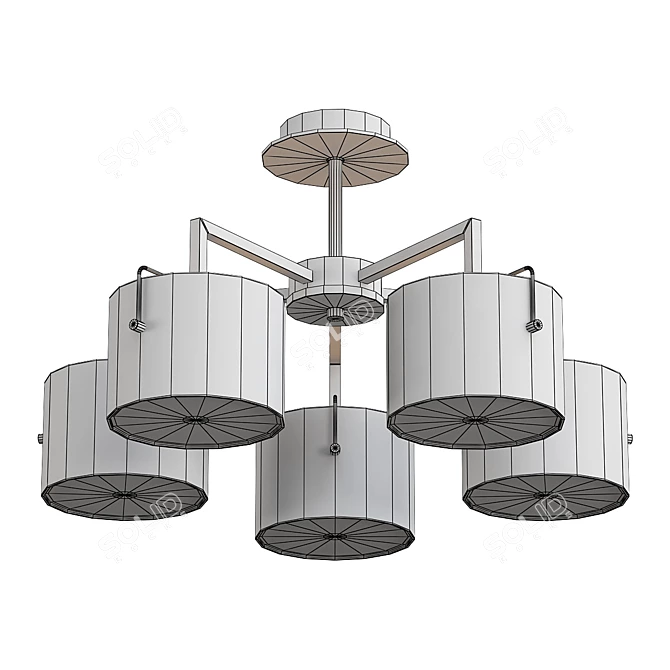 Modern Millimeter Chandelier 3D model image 2