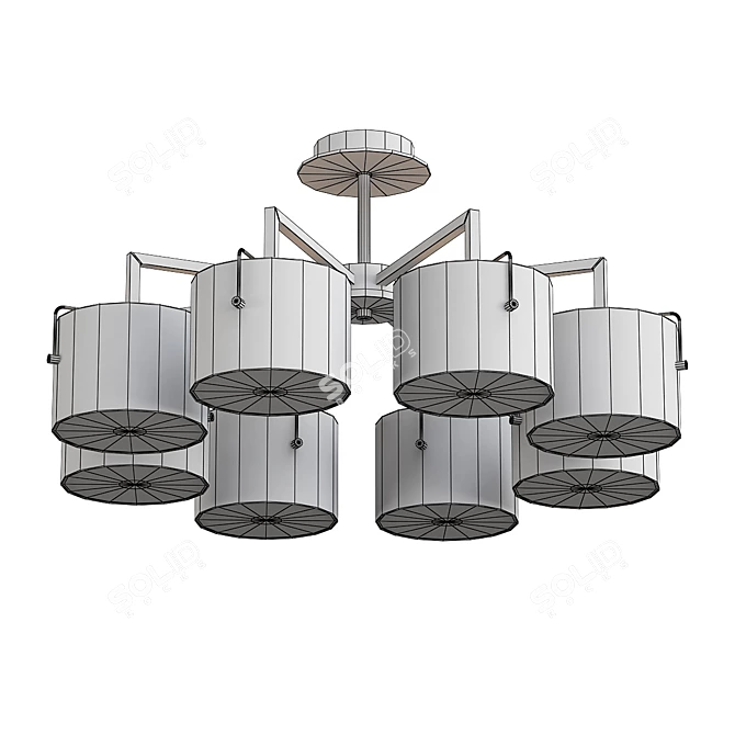 Modern Millimeter Chandelier "Sayrus 3D model image 2