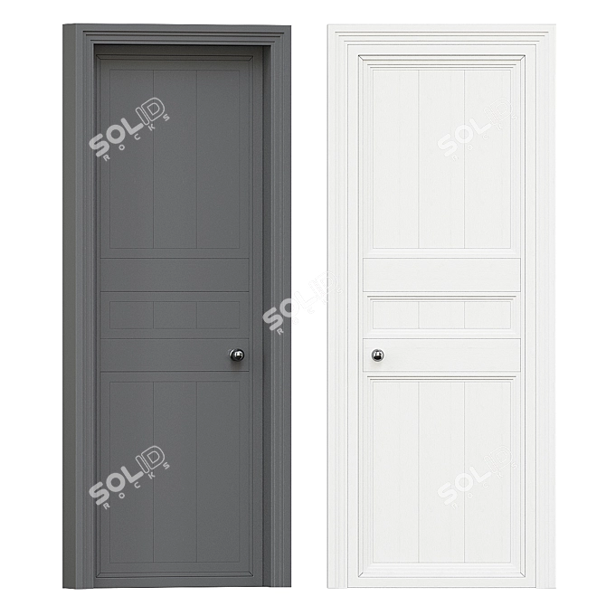 2017 Door Model | V-ray Render 3D model image 1