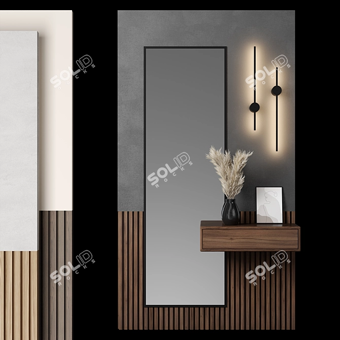 Modern Modular Hallway Furniture 3D model image 1