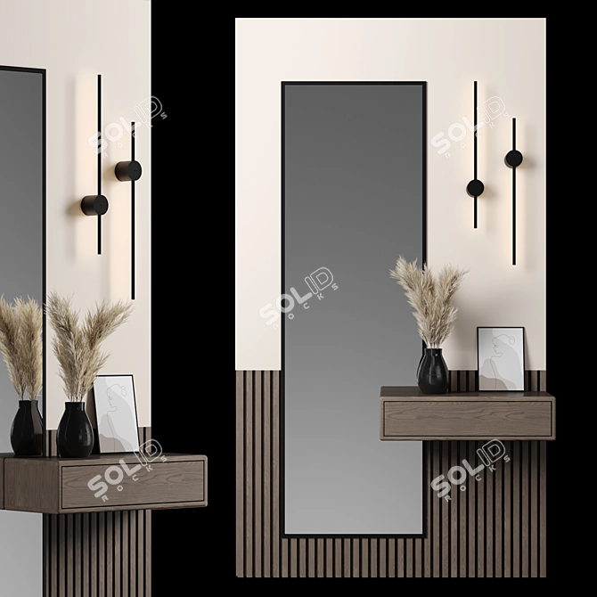 Modern Modular Hallway Furniture 3D model image 3