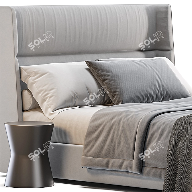 Chloe Poliform Bed: Modern and Stylish Furniture Solution 3D model image 2