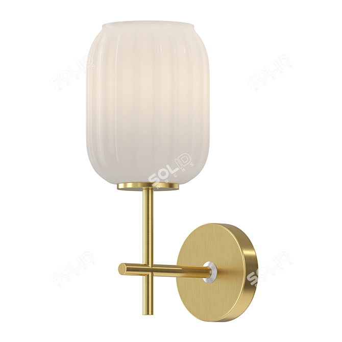 Title: DIONA WALL Glass Oval Lamp 3D model image 2