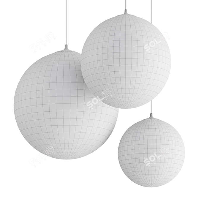 Floating Spheres | Random Solo Hanging Lamp 3D model image 5