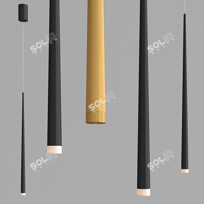 Contemporary Morgan Floor Lamp 3D model image 2