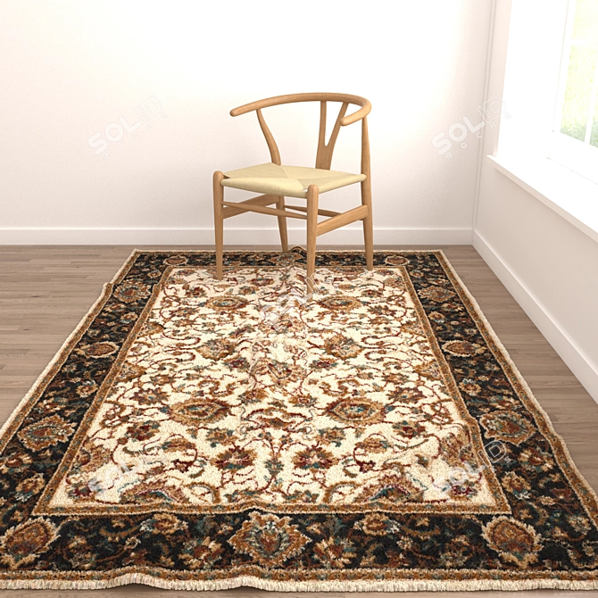 6-Piece Varietex Rug Set 3D model image 2