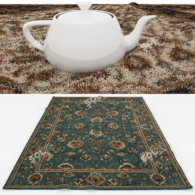 6-Piece Varietex Rug Set 3D model image 3