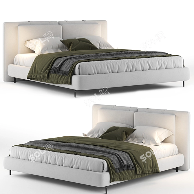 Sophisticated TATLIN Soft Bed 3D model image 1