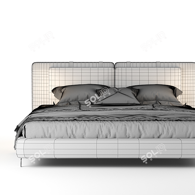 Sophisticated TATLIN Soft Bed 3D model image 3