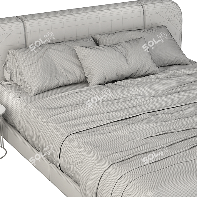 Porada Softbay Bed - Modern and Cozy 3D model image 1