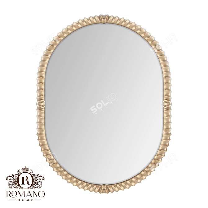 Handcrafted Naomi Mirror by Romano Home 3D model image 1