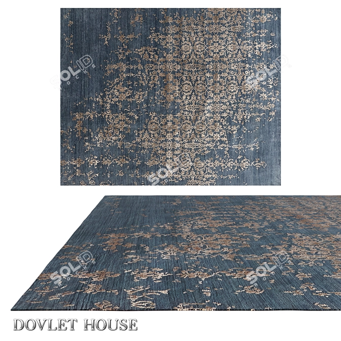 Bliss Silk & Wool Carpet 3D model image 1