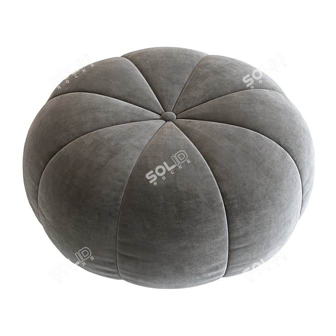 Sofia Velvet Footstool: Luxurious and Elegant 3D model image 2