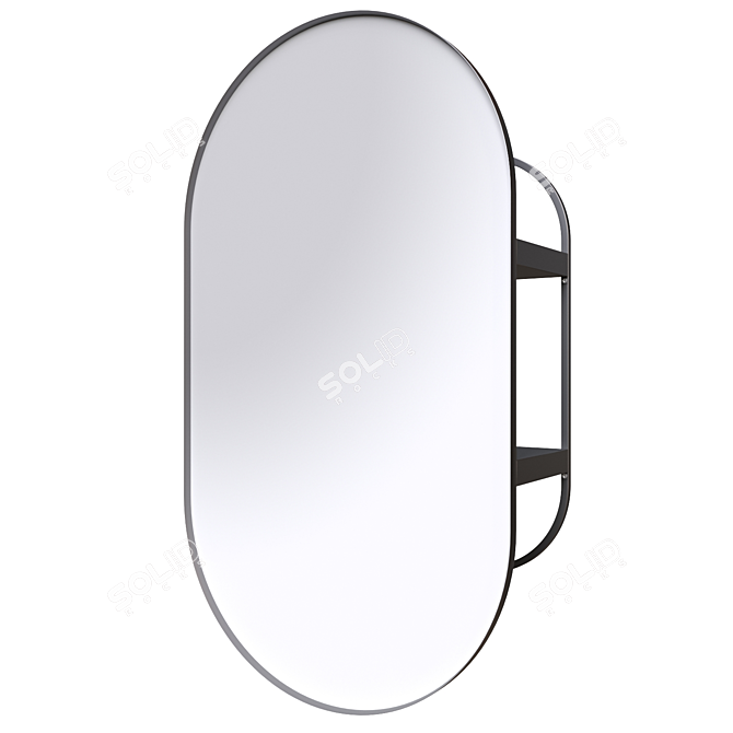 Sleek Storage Mirror: Lindbyn 3D model image 2