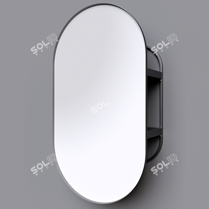 Sleek Storage Mirror: Lindbyn 3D model image 3