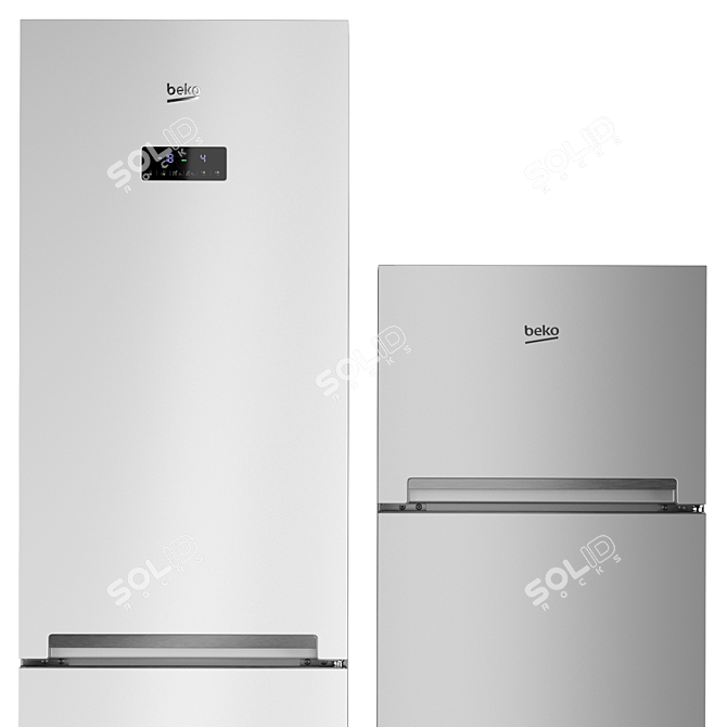 Beko Refrigerator Set: Cool & Spacious 3D model image 3