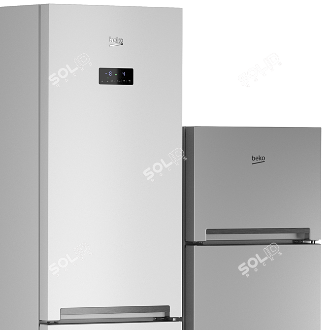 Beko Refrigerator Set: Cool & Spacious 3D model image 4
