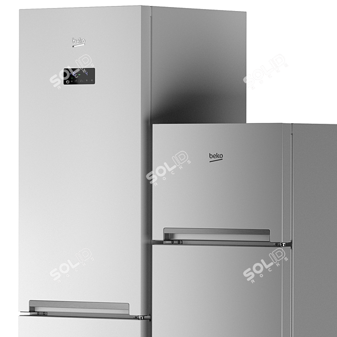 Beko Refrigerator Set: Cool & Spacious 3D model image 5