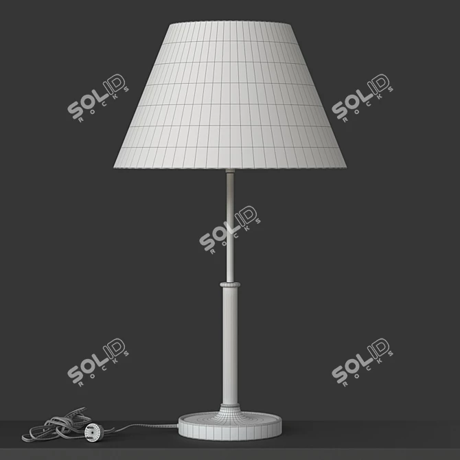 Elegant Josef Frank Table Lamp 3D model image 4
