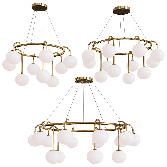 Elegant LULLA Chandelier: Stunning Design 3D model image 1