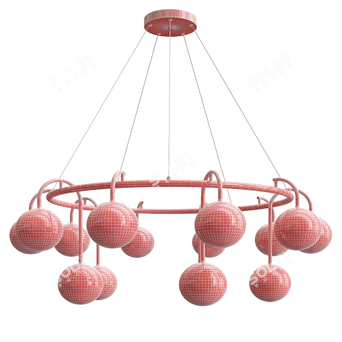 Elegant LULLA Chandelier: Stunning Design 3D model image 3