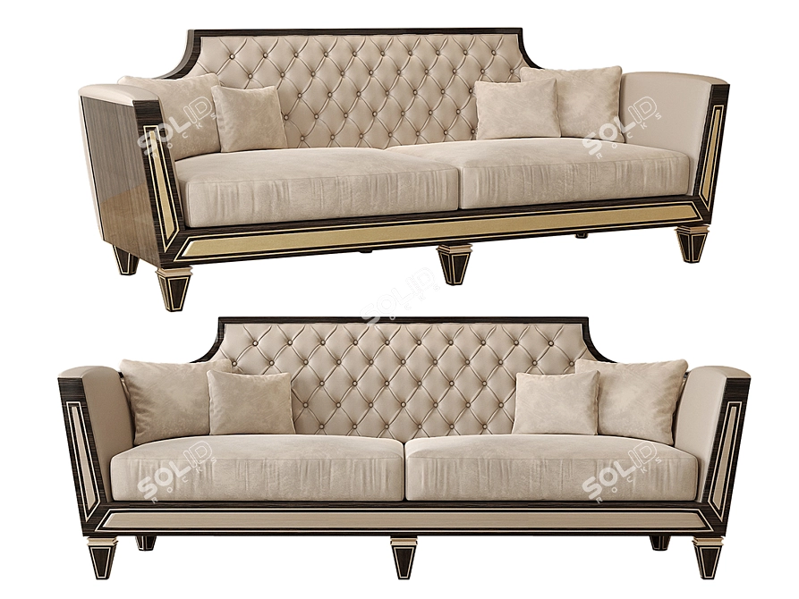 Mariner Belair: Stylish 2-Seater Sofa 3D model image 1