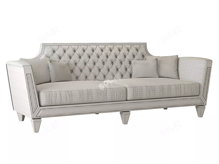 Mariner Belair: Stylish 2-Seater Sofa 3D model image 3