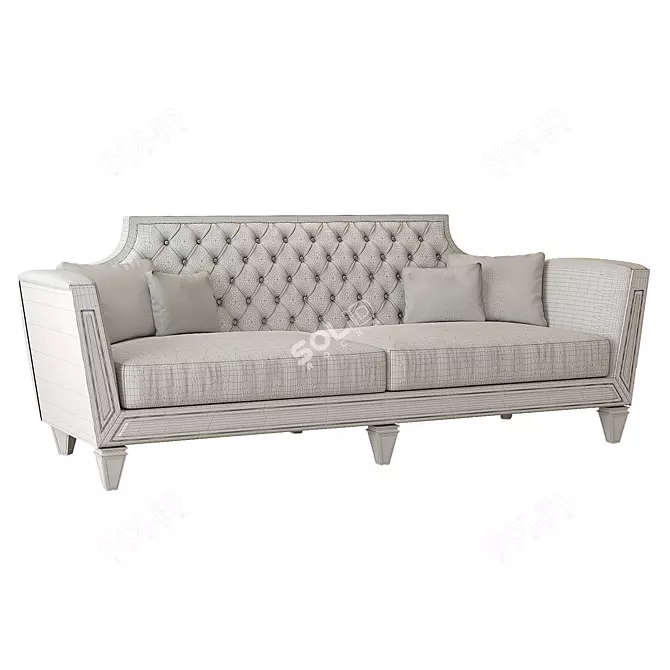 Mariner Belair: Stylish 2-Seater Sofa 3D model image 6