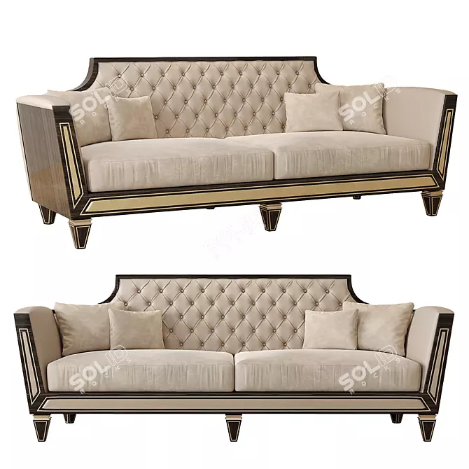 Mariner Belair: Stylish 2-Seater Sofa 3D model image 7