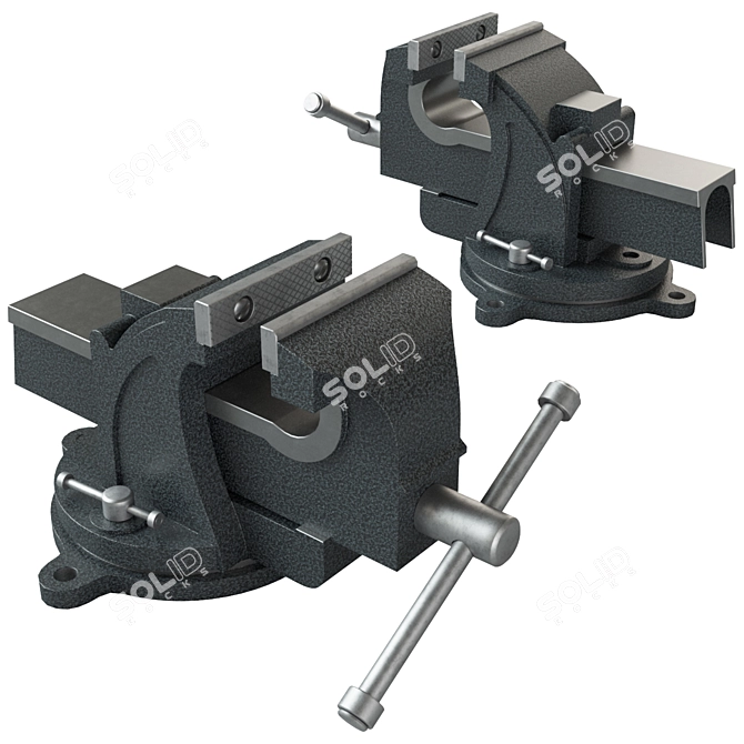 Locksmith Clamp Vise 3D model image 1