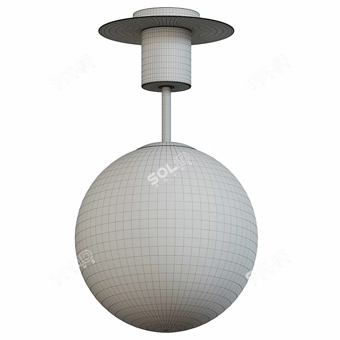 Nordic Globe Pendant Light 3D model image 2