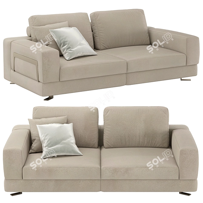 FELLINI Modular Sofa: Stylish Simplicity 3D model image 6