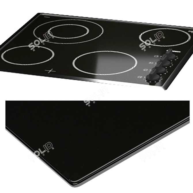 Bosch Induction Hob Set 3D model image 3