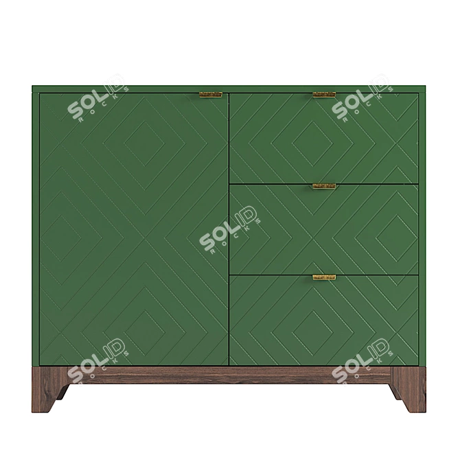 Elegance in Wood: The Idea Chest CS029 3D model image 2