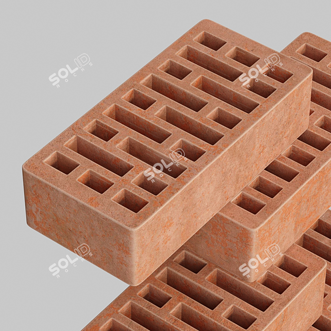 Brick n3/№3 - High-Quality Textured 3D Brick Model 3D model image 4