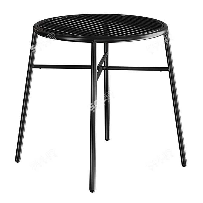 Piper Steel Stool: Stylish and Durable 3D model image 4