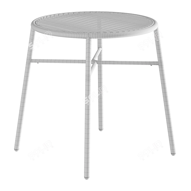 Piper Steel Stool: Stylish and Durable 3D model image 6