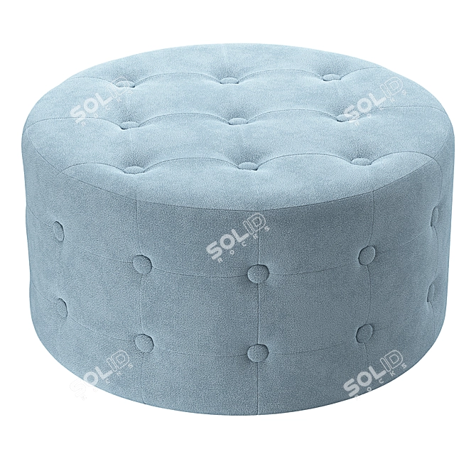 Velvet Pouffe Footstool  Tampa 3D model image 4