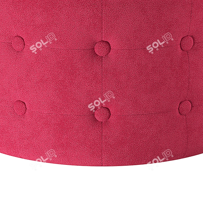 Velvet Pouffe Footstool  Tampa 3D model image 6