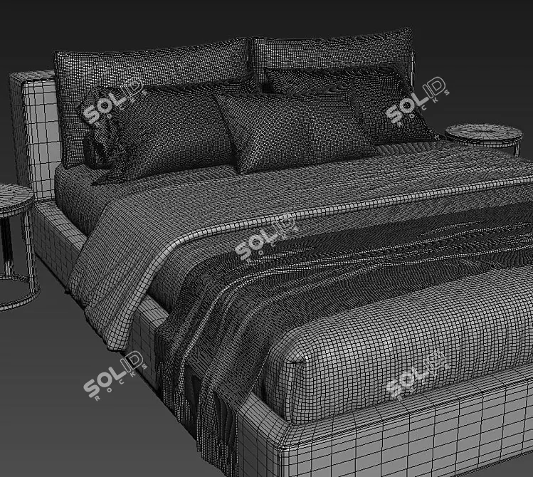 Restoration Hardware Cloud Bed 3D model image 4