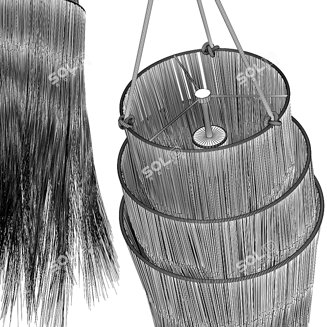 Handcrafted Alang Pendant Collection 3D model image 7