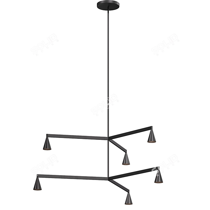 Hollands Pendant Light by Corner Design 3D model image 1