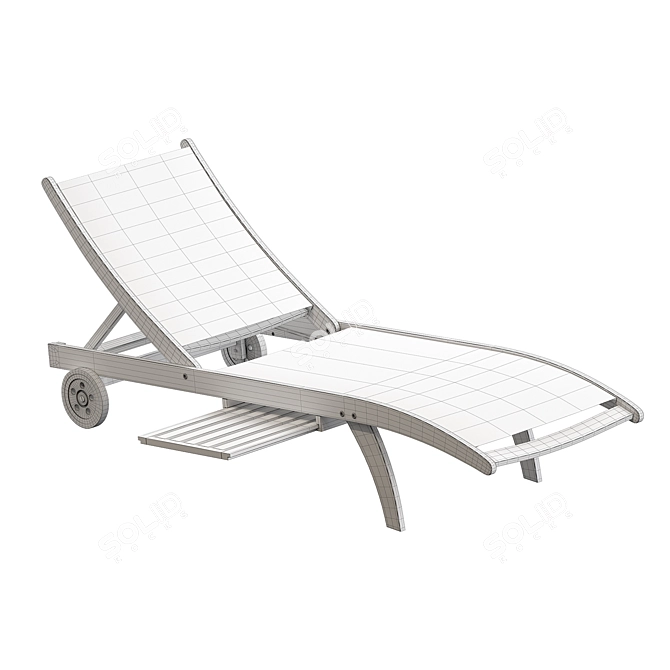 Caldo Sunlounger: Relax in Style 3D model image 7