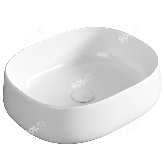 Olympia Oval Countertop Sink 3D model image 1