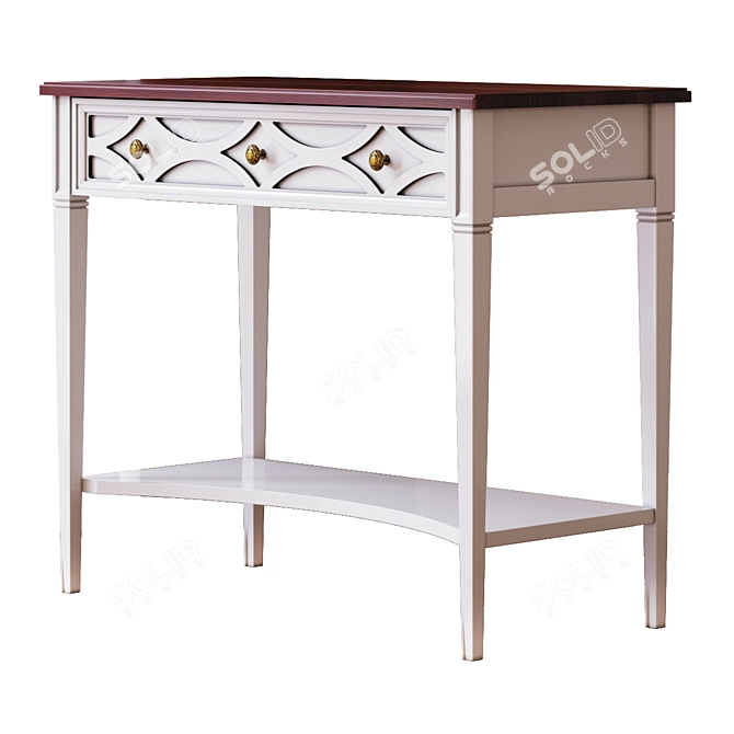 Caprise Collection Wooden Dressing Table 3D model image 1