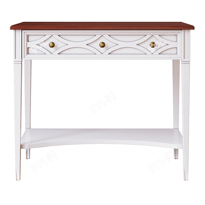 Caprise Collection Wooden Dressing Table 3D model image 2