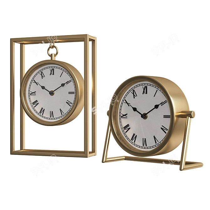 Elegant Garda_Decor Timepieces 3D model image 1