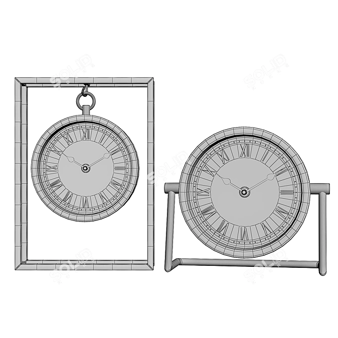 Elegant Garda_Decor Timepieces 3D model image 3