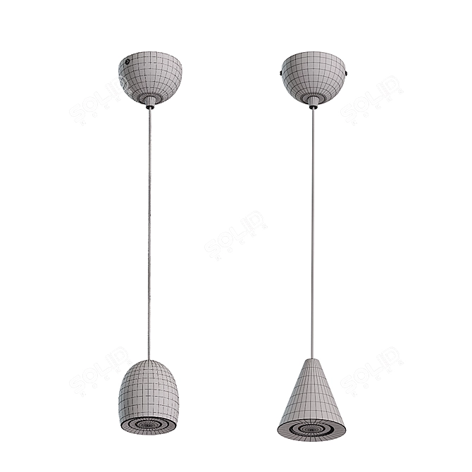 Modern Pendant Lamp | Lampatron DIEGO 3D model image 1