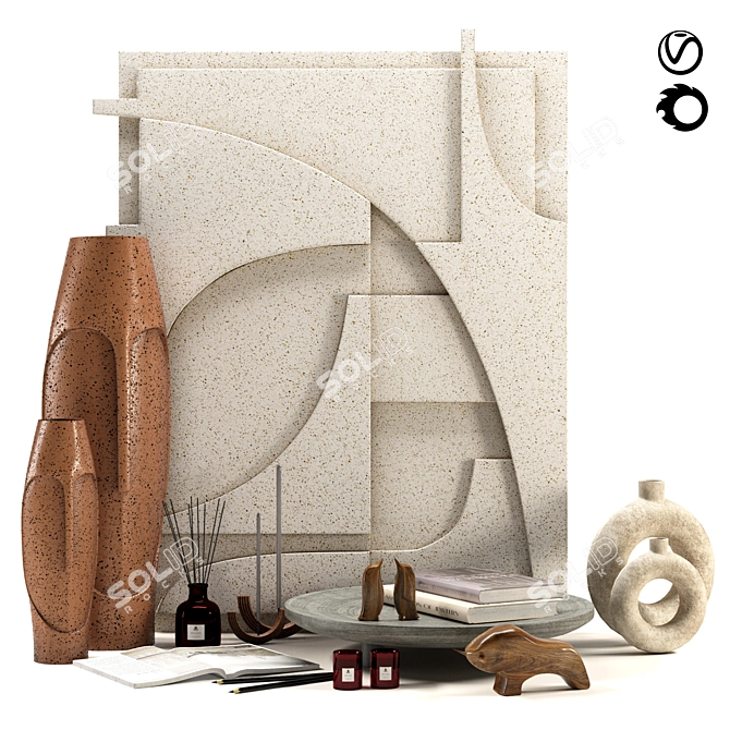 Elegant Décor Set: Perfect for Any Space 3D model image 1